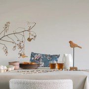 Dekorácia prírodný drevený vtáčik na povrázku - 8*1*4 cm