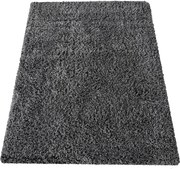 DY Moderný antracitový shaggy koberec Rozmer: 160x220 cm
