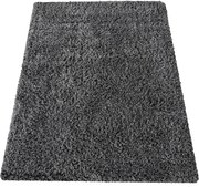 DY Moderný antracitový shaggy koberec Rozmer: 200x290 cm