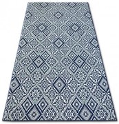 Koberec COLOR 19247/699 SISAL ROMBY modrý