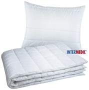 Set Antistress Carbon Medic – paplón 140x200 cm + vankúš 70x90 cm, MicroFiber/Carbon, antialergický, prateľný, slovenský výrobok Veľkosť: 200x220/2x 70x90 cm