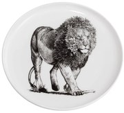 Biely porcelánový tanier Maxwell &amp; Williams Marini Ferlazzo Lion, ø 20 cm
