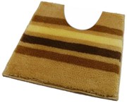 ROUTNER Kúpeľňová predložka RAGUSA Béžová 10202 - Béžová / 50 x 50 cm WC s výkrojom 10202