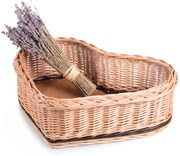 Košík na preglejke prútené srdceš. 38 x hl. 28 x v. 12