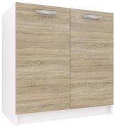 Kuchynská skrinka Belini drezová 80 cm dub sonoma bez pracovnej dosky TOR SDZ80/0/WT/DS/0/U /