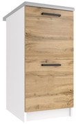 Kuchynská skrinka Belini spodná 40 cm dub wotan s pracovnou doskou  TOR SD2-40/0/WT/DW/0/B1