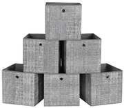 Úložné boxy GARY 6ks,30x30x30cm, šedá Jurhan