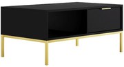 Konferenčný Stolík 100 Austin Čierna/Zlatý