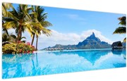 Obraz - Palmy a pláže (120x50 cm)