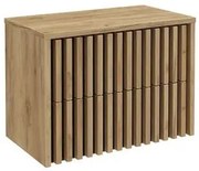 Kúpeľňová skrinka s krycou doskou SAT Delano 80x56x45 cm dub mat DELANO80ZDCDE