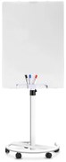 Magnetická sklenená flipchart tabuľa na kolieskach 70 x 100 cm