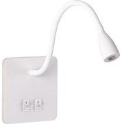 Brilagi - LED Flexibilná nástenná lampa MAYA Double LED/4W/230V + LED/3W biela BG1064
