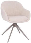 Otočná jedálenská stolička Greta, béžová