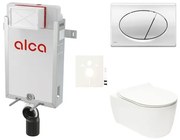 Cenovo zvýhodnený závesný WC set Alca na zamurovanie + WC Glacera Alfa SIKOAA2