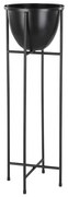 Eglo 428035 - Kovový kvetináč SHIKABE 73x23,5 cm čierna