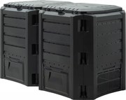 Záhradný kompostér COMPOGREEN, 800l, čierna Prosperplast