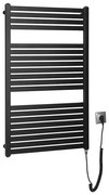Aqualine - Kúpeľňový elektrický radiátor TONDI-E 400W/230V 97 cm matná čierna