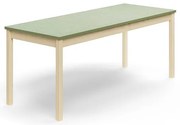Stôl DECIBEL, 1800x700x720 mm, akustické linoleum, breza/zelenošedá