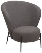 ORBIT ČALÚNENÉ LOUNGE KRESLO stone bouclé/antique pewter