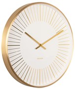 Nástenné hodiny Karlsson Gold Lines KA5917WH (40 cm) – Biele