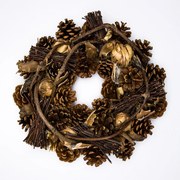 DECOLED Veniec z borovicových šišiek 32x15 cm