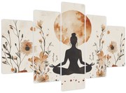 Obraz - Oranžová jóga (150x105 cm)