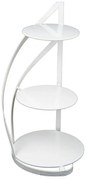 Kovový servírovací podnos Nowell White, 38x60 cm