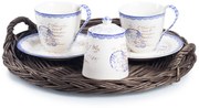 Podnos prútený provence Bakke VI.priemer 34 x v. 2/6(cm)