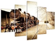 Obraz - Historická lokomotíva (150x105 cm)