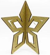 DECOLED Zlatá hviezda, 3D, 30 cm