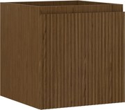 Mexen Rivel, kúpeľňová skrinka 45 cm, 1 zásuvka, drážkovaná, orech, 91A20-04547-1-BF86