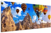 Obraz - Teplovzdušné balóny, Cappadocia, Turkey. (120x50 cm)