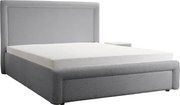 Dizajnová čalúnená posteľ ABRIAMO, 200x160, sv. sivá (Abriamo 6)