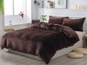 XPOSE® Mikroplyšové obliečky JORGA Exclusive - tmavo hnedé