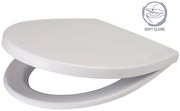 Cersanit Delfi WC sedátko pomaly-padajúce, biela, K98-0073