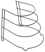 Čierny stojan na panvice Metaltex Canyon Lava