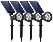 Bezdoteku LEDSolar 4 solárne vonkajšie svetlo svietidlo do zeme 4 ks, 4 LED, bezdrôtové, iPRO, 1W, studená farba