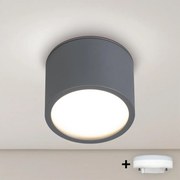 BRILAGI - LED RGB stmievateľné kúpeľňové bodové svietidlo SMOOTH 1xGX53/14W/230V 60x82 mm Wi-Fi Tuya antracit
