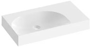 Ravak Lite umývadlo 80x45 cm bez otvoru pre batériu, bez prepadu XJXP1380001