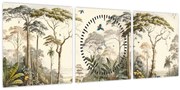 Obraz - Amazonský prales (s hodinami) (90x30 cm)