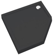 Vanička päťuhlová Black Mat 80x80x12 Espera Plus AQM4697CMG