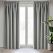 ZATEMŇOVACÍ ZÁVES NA PÁSKE PARISA 135X270 CM STRIEBORNÁ