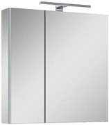 Riva Vulcano Zrkadlová skrinka s LED osvetlením, 61,8 × 60,6 × 13 cm