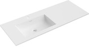 Mexen Otis, umývadlo na zapustenie 121 x 46,5 cm, ľavé, biela matná, 25181201L