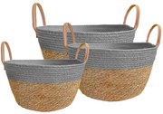 Dekorstudio Sada prírodných košov BOHO STYLE YT21B-35