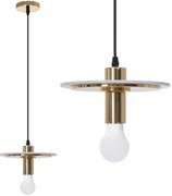 Toolight Toolight, závesné svietidlo 1xE27 APP1213-1CP, zlatá lesklá, OSW-40026