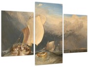 Obraz - William Turner, Fishing Boats with Hucksters Bargaining for Fish, reprodukcia (90x60 cm)