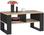 Konferenčný stolík ROCKFORD dub sonoma / čierny