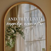 Nálepka na zrkadlo S14 – And they lived happily ever after