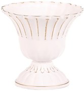 Autronic BONTEC Kalich kovový - aranžovací, vlnitý, farba biela Farba: Biela